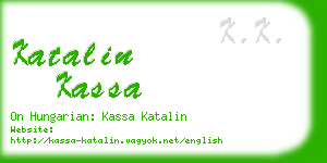 katalin kassa business card